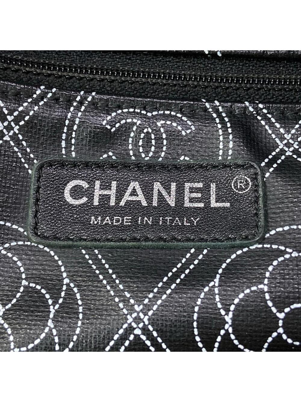 Chanel Large Shopping Bag Black Cream #310325C20B - Picture 9 of 15